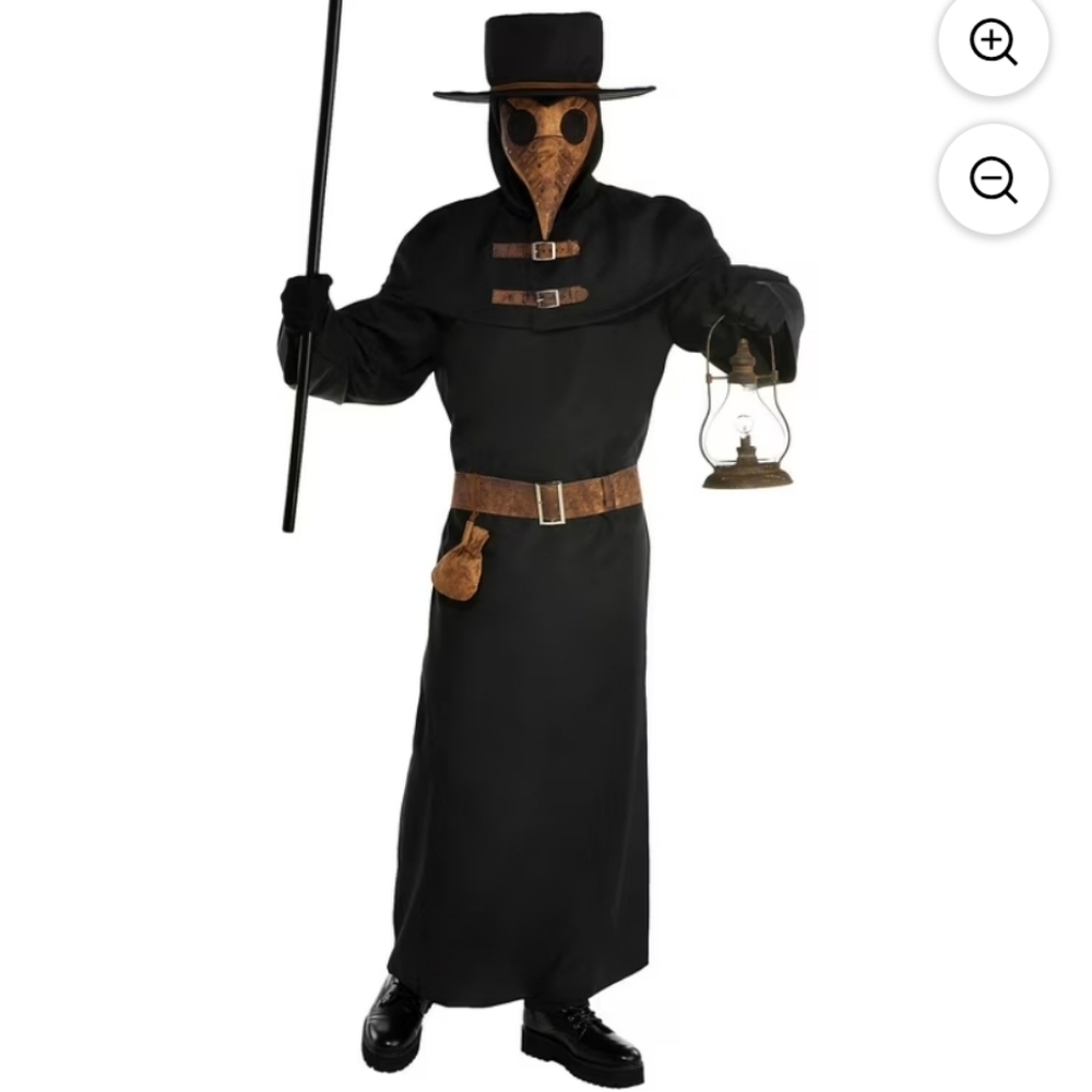Brand New Plague Doctor Halloween Costume for Adults, Standard Size